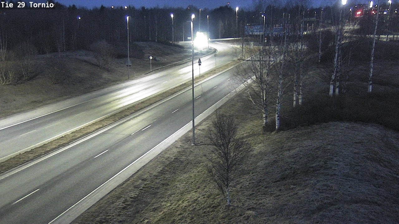 Weather Camera Image Väg 29 Torneå, Tornio, Lappi