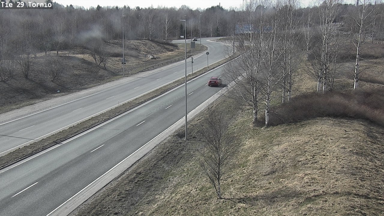 Weather Camera Image Väg 29 Torneå, Tornio, Lappi