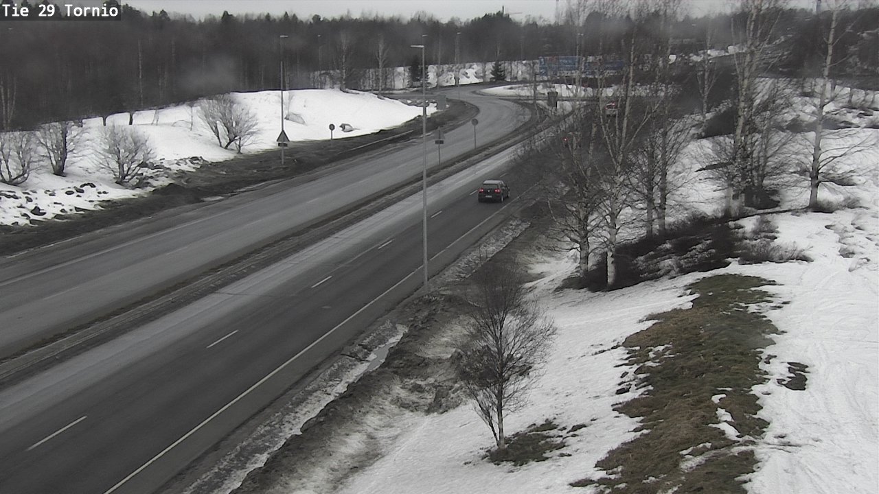 Weather Camera Image Väg 29 Torneå, Tornio, Lappi