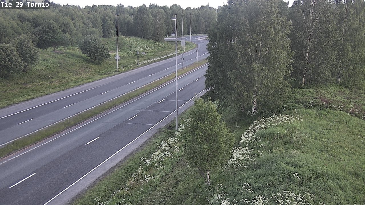 Weather Camera Image Väg 29 Torneå, Tornio, Lappi