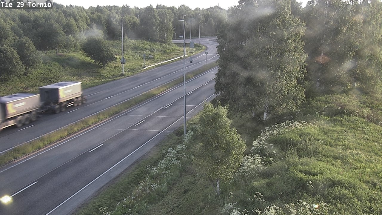 Weather Camera Image Väg 29 Torneå, Tornio, Lappi