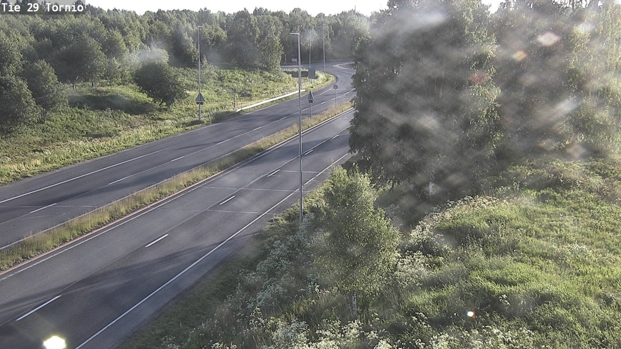 Weather Camera Image Väg 29 Torneå, Tornio, Lappi