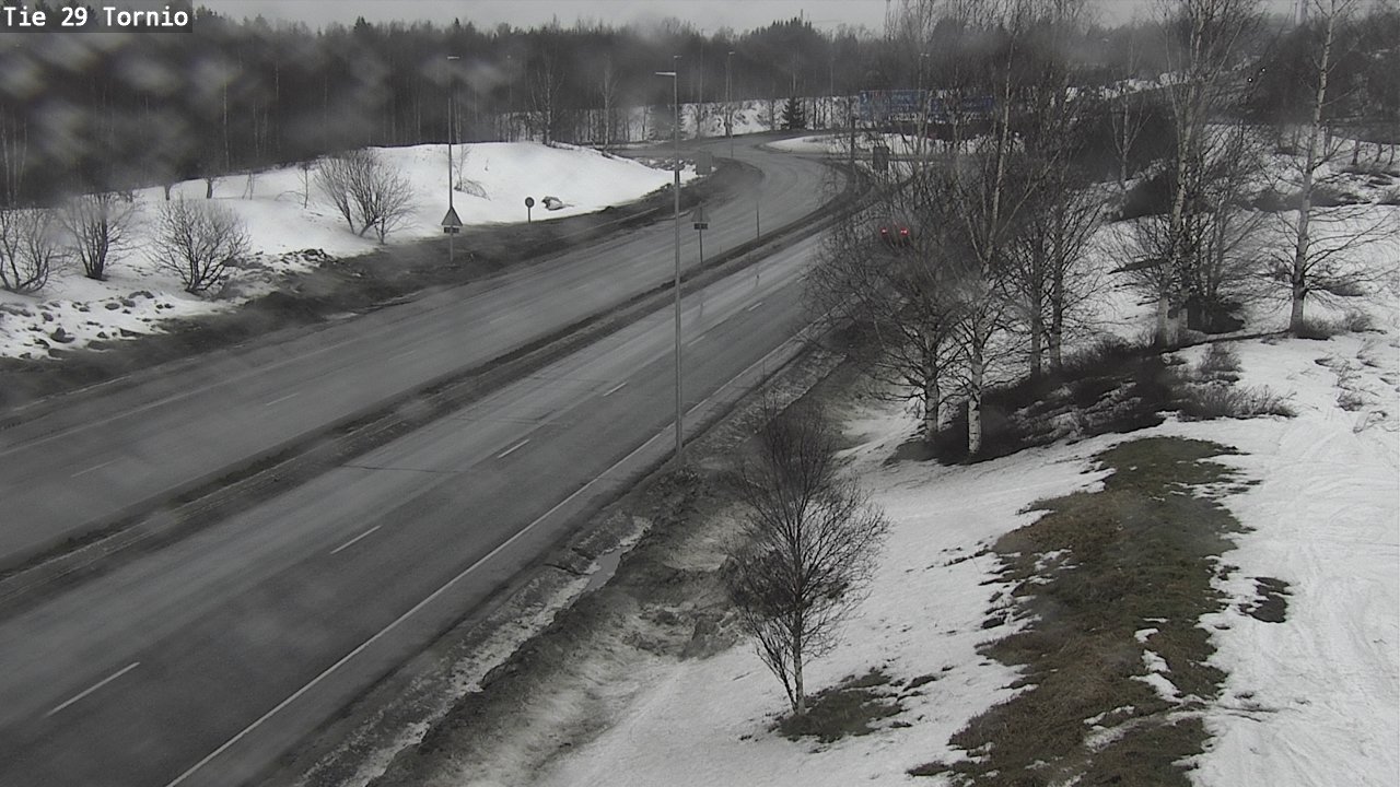 Weather Camera Image Väg 29 Torneå, Tornio, Lappi
