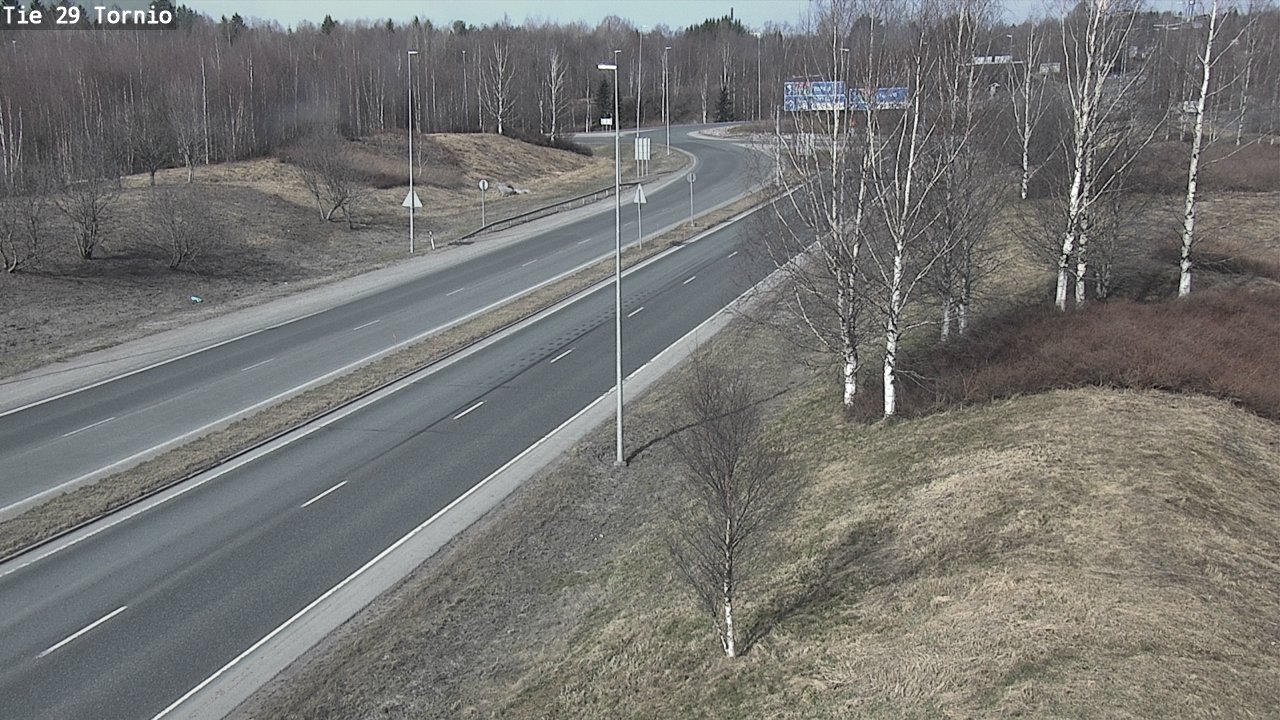 Weather Camera Image Väg 29 Torneå, Tornio, Lappi