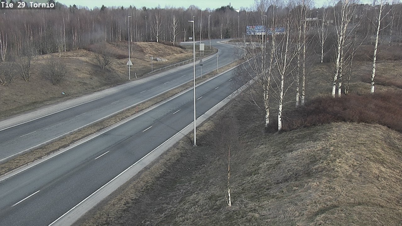 Weather Camera Image Väg 29 Torneå, Tornio, Lappi