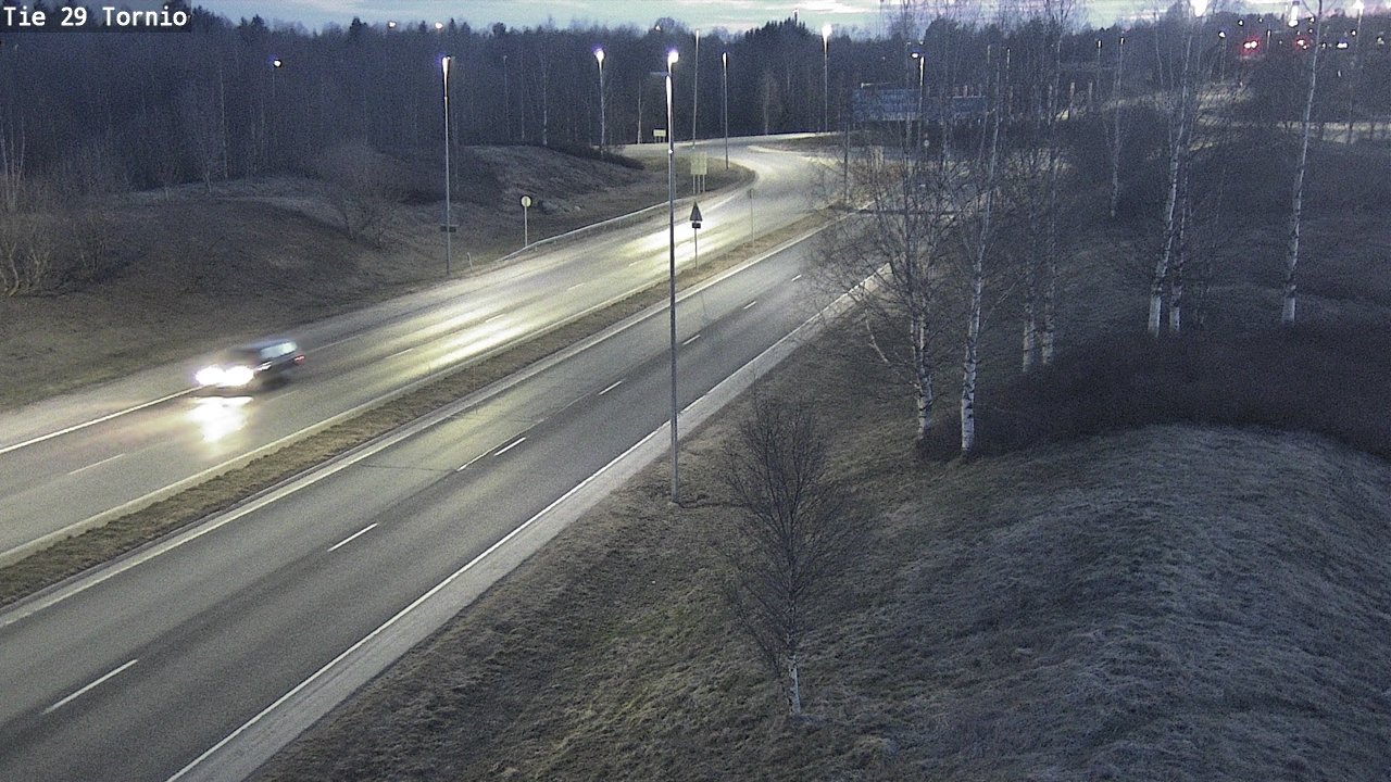 Weather Camera Image Väg 29 Torneå, Tornio, Lappi