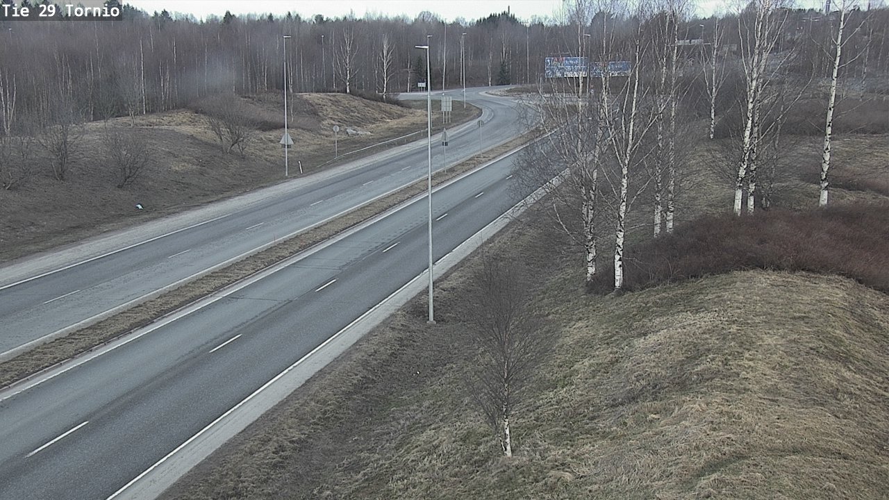 Weather Camera Image Väg 29 Torneå, Tornio, Lappi