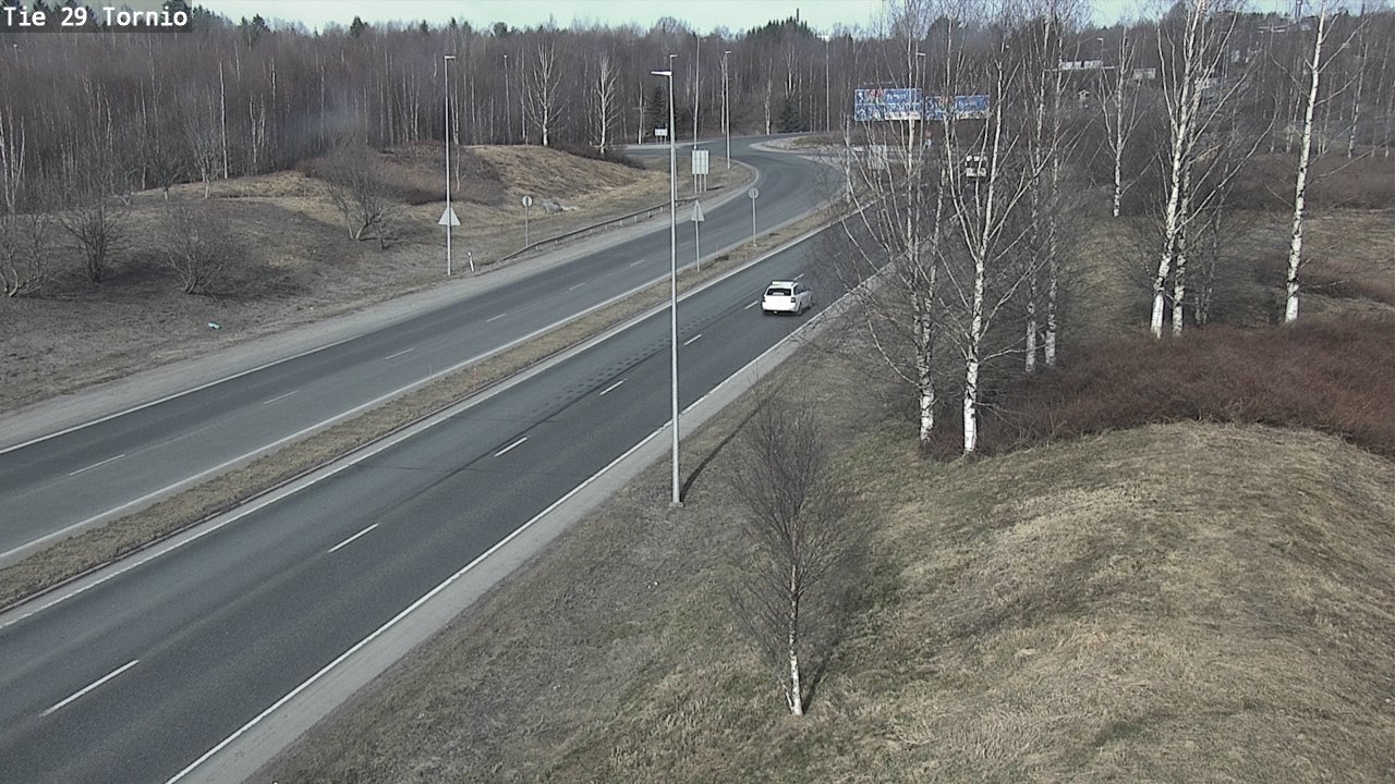 Weather Camera Image Väg 29 Torneå, Tornio, Lappi