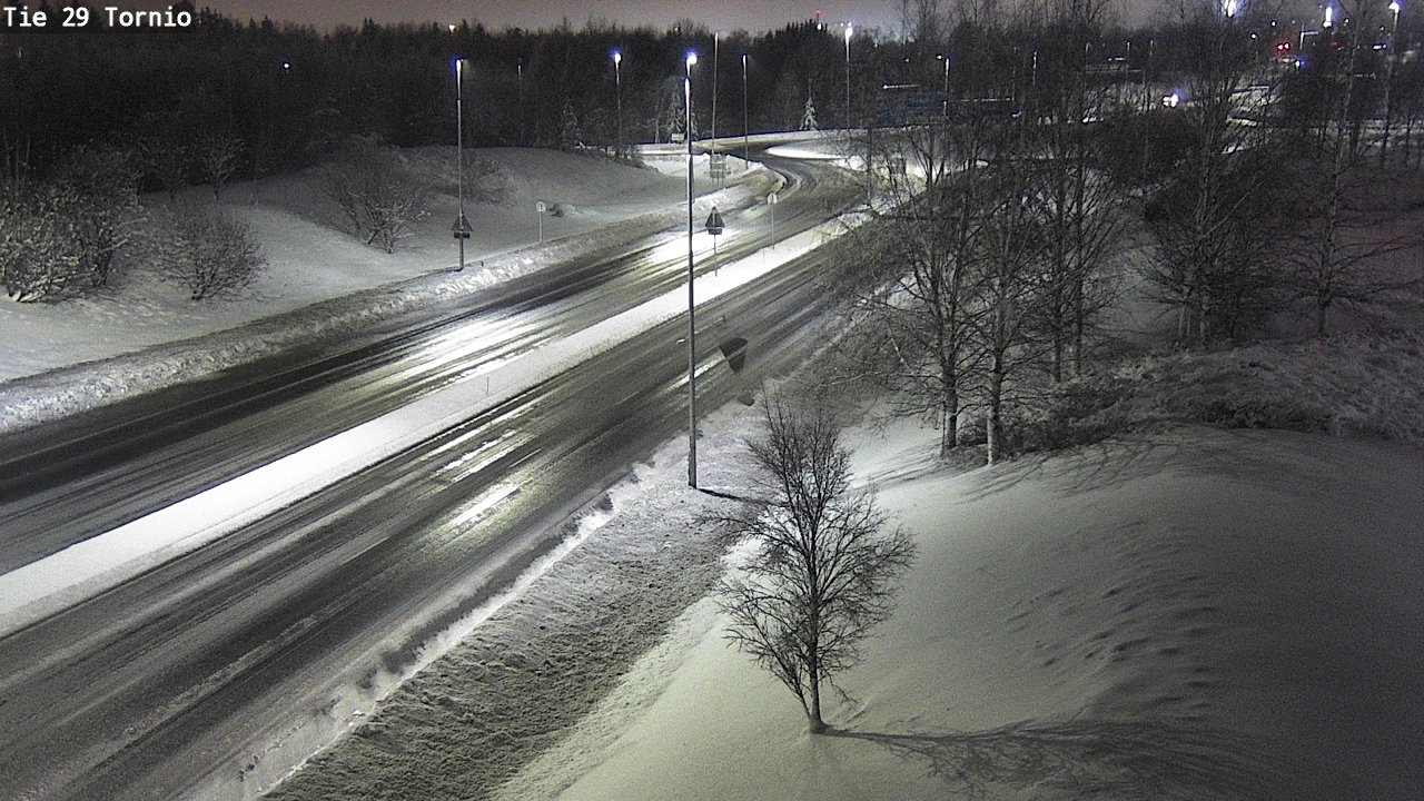 Weather Camera Image Väg 29 Torneå, Tornio, Lappi