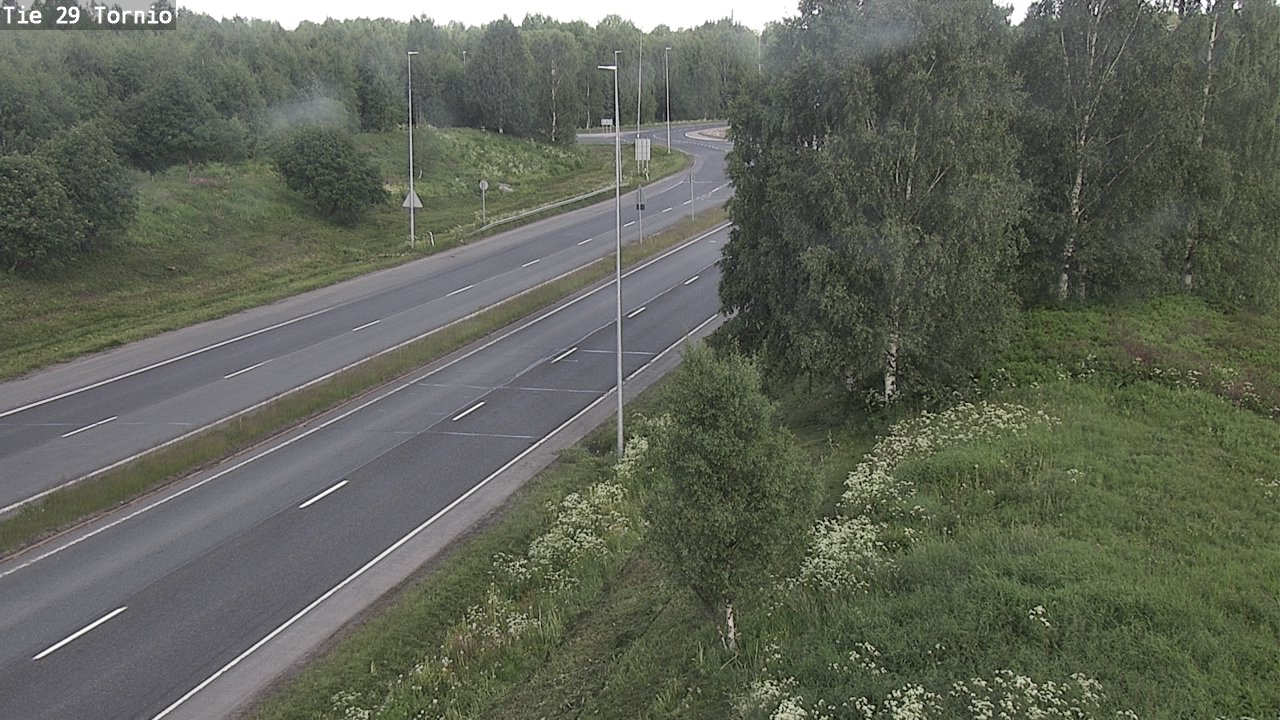 Weather Camera Image Väg 29 Torneå, Tornio, Lappi