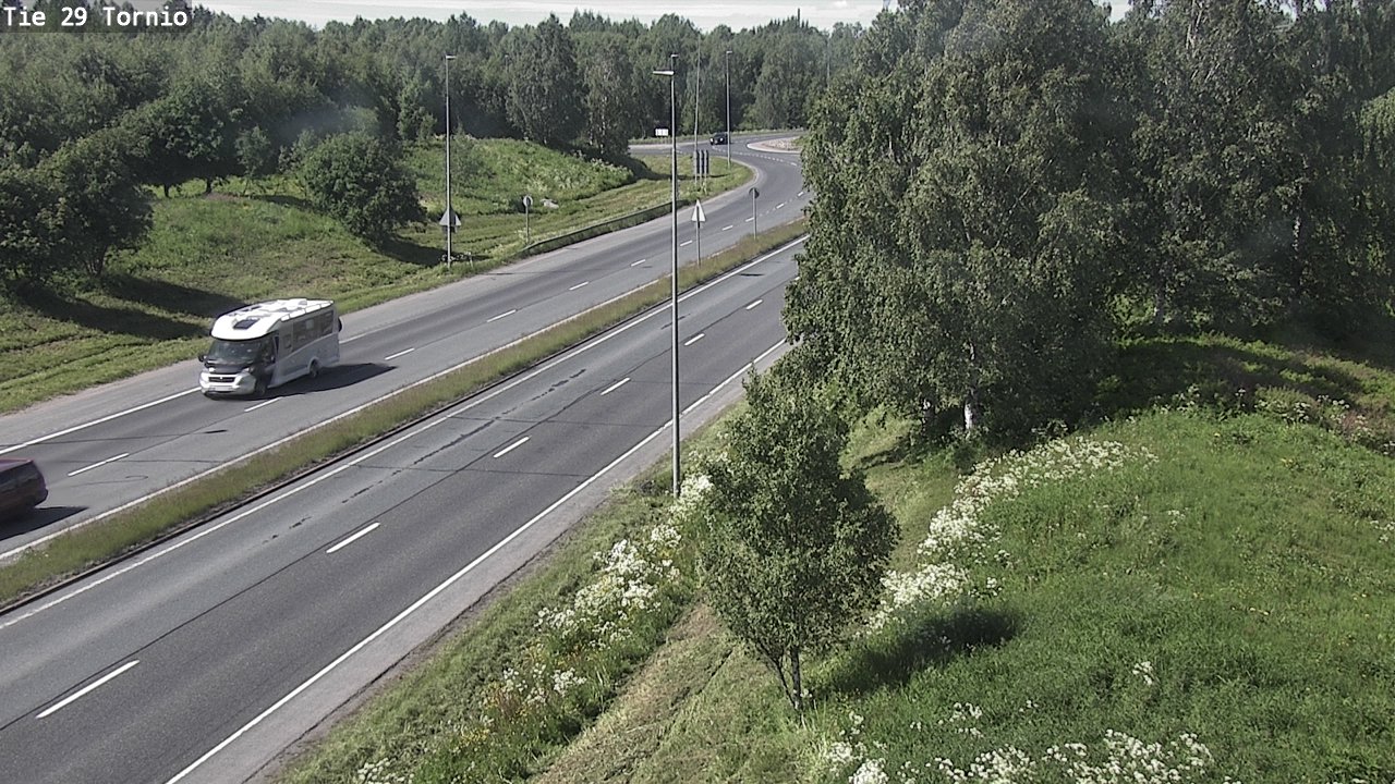 Weather Camera Image Väg 29 Torneå, Tornio, Lappi