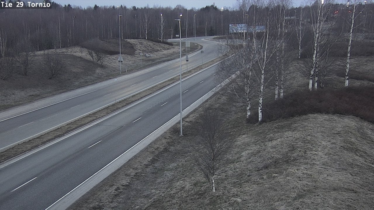 Weather Camera Image Väg 29 Torneå, Tornio, Lappi