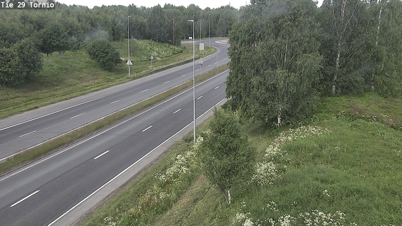 Weather Camera Image Väg 29 Torneå, Tornio, Lappi