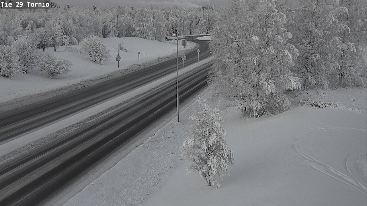 Weather Camera Image Väg 29 Torneå, Tornio, Lappi