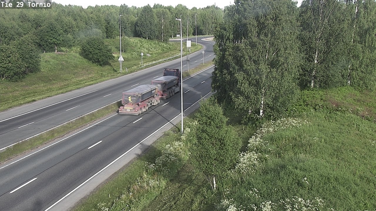 Weather Camera Image Väg 29 Torneå, Tornio, Lappi
