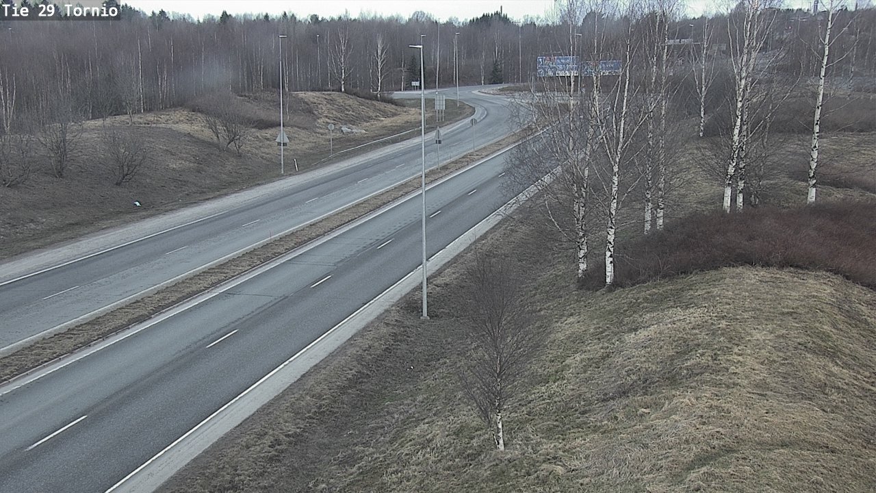 Weather Camera Image Väg 29 Torneå, Tornio, Lappi