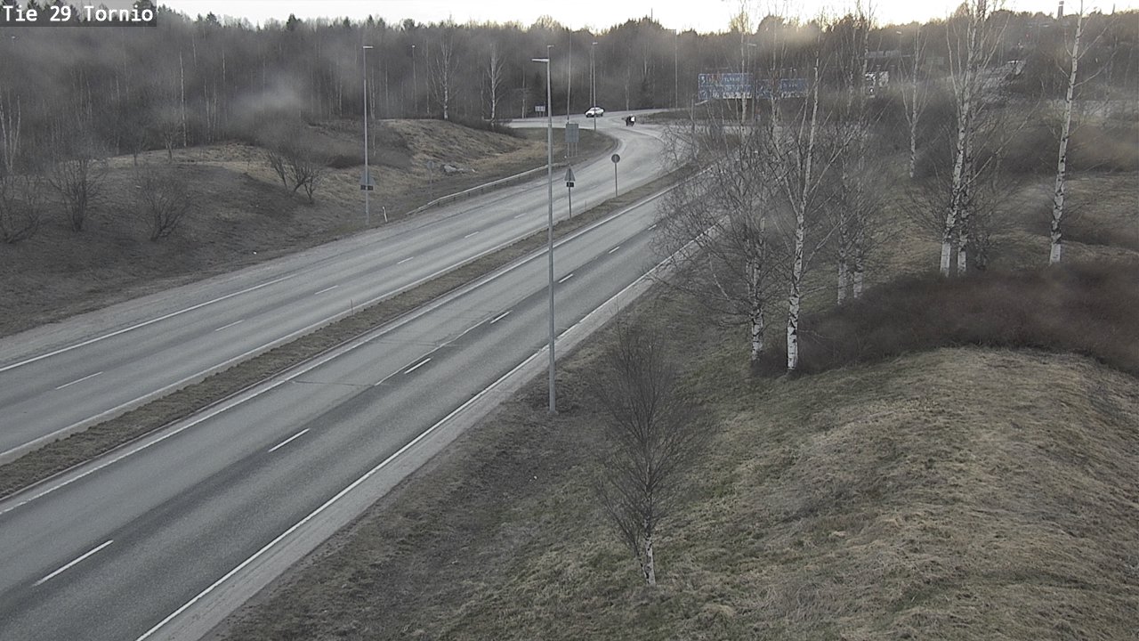 Weather Camera Image Väg 29 Torneå, Tornio, Lappi