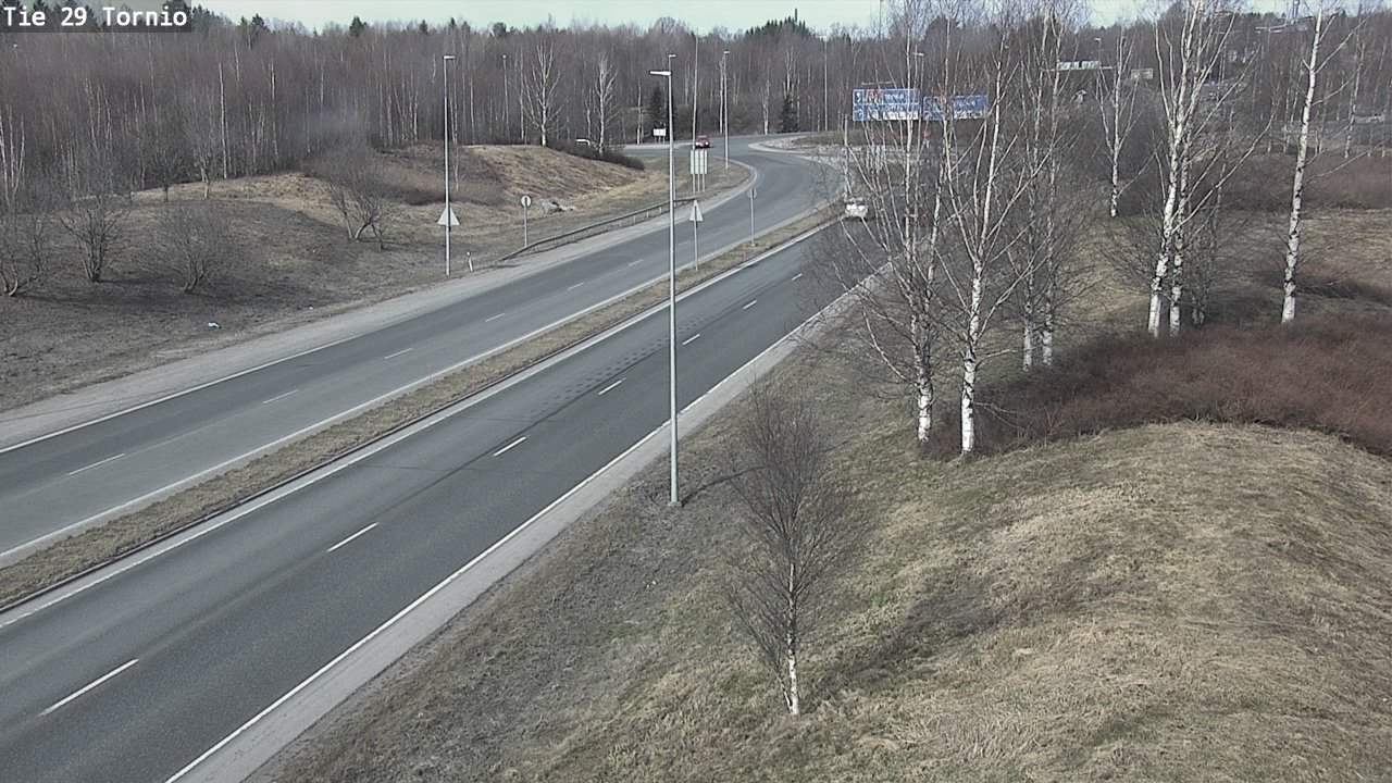 Weather Camera Image Väg 29 Torneå, Tornio, Lappi