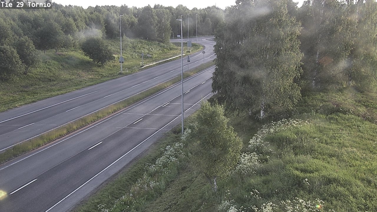 Weather Camera Image Väg 29 Torneå, Tornio, Lappi