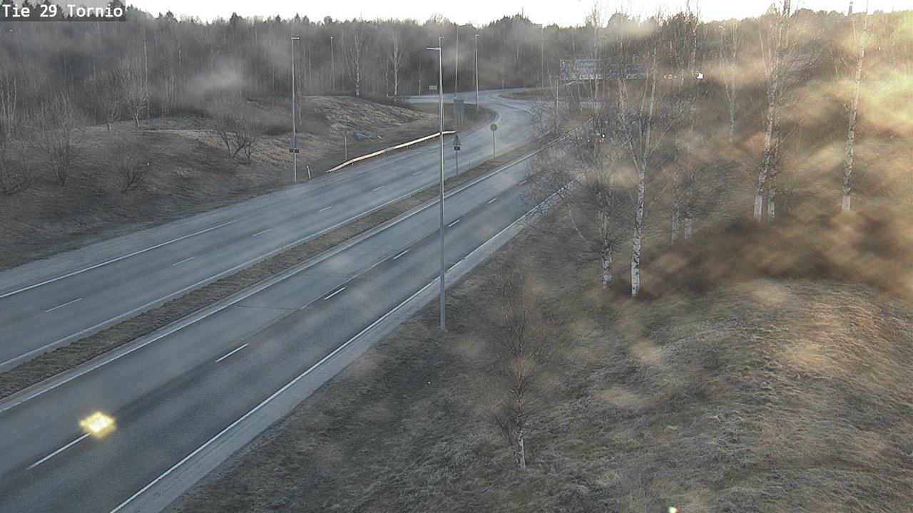 Weather Camera Image Väg 29 Torneå, Tornio, Lappi