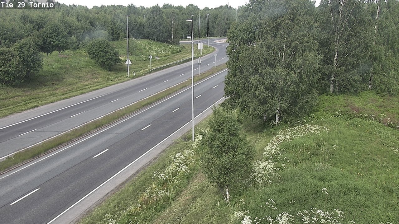 Weather Camera Image Väg 29 Torneå, Tornio, Lappi