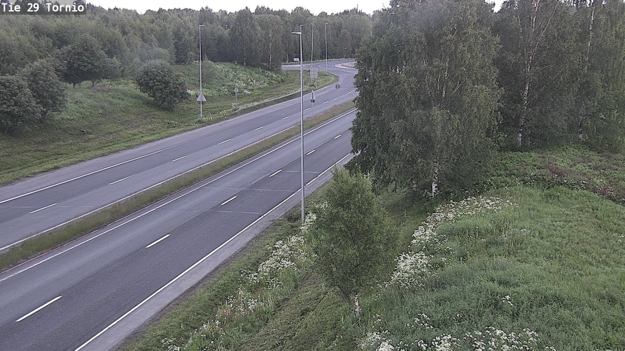 Weather Camera Image Väg 29 Torneå, Tornio, Lappi