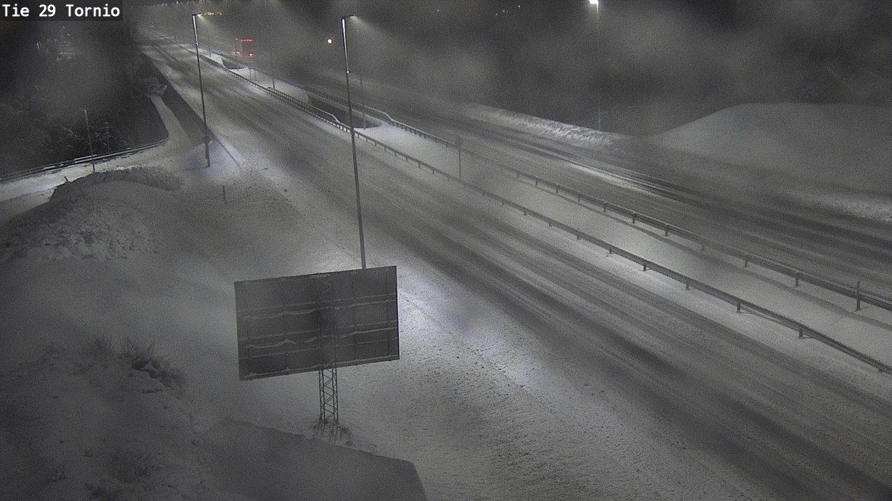 Weather Camera Image Väg 29 Torneå, Tornio, Lappi