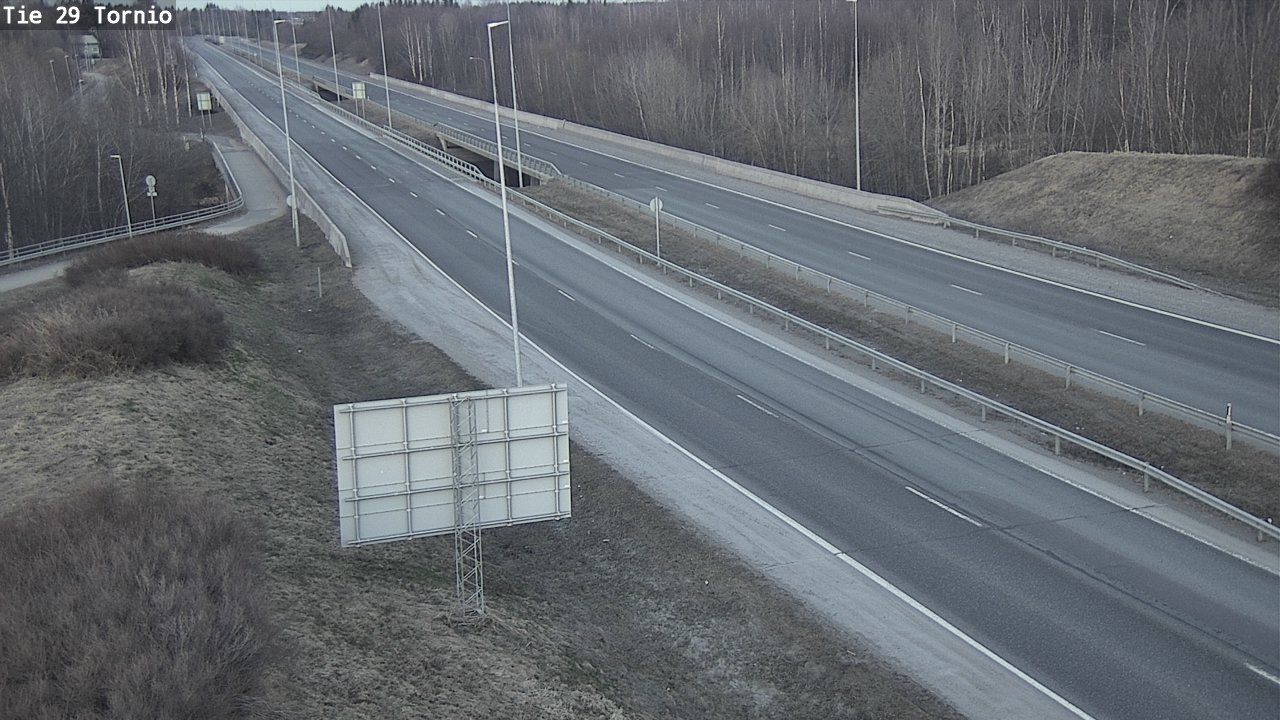 Weather Camera Image Väg 29 Torneå, Tornio, Lappi