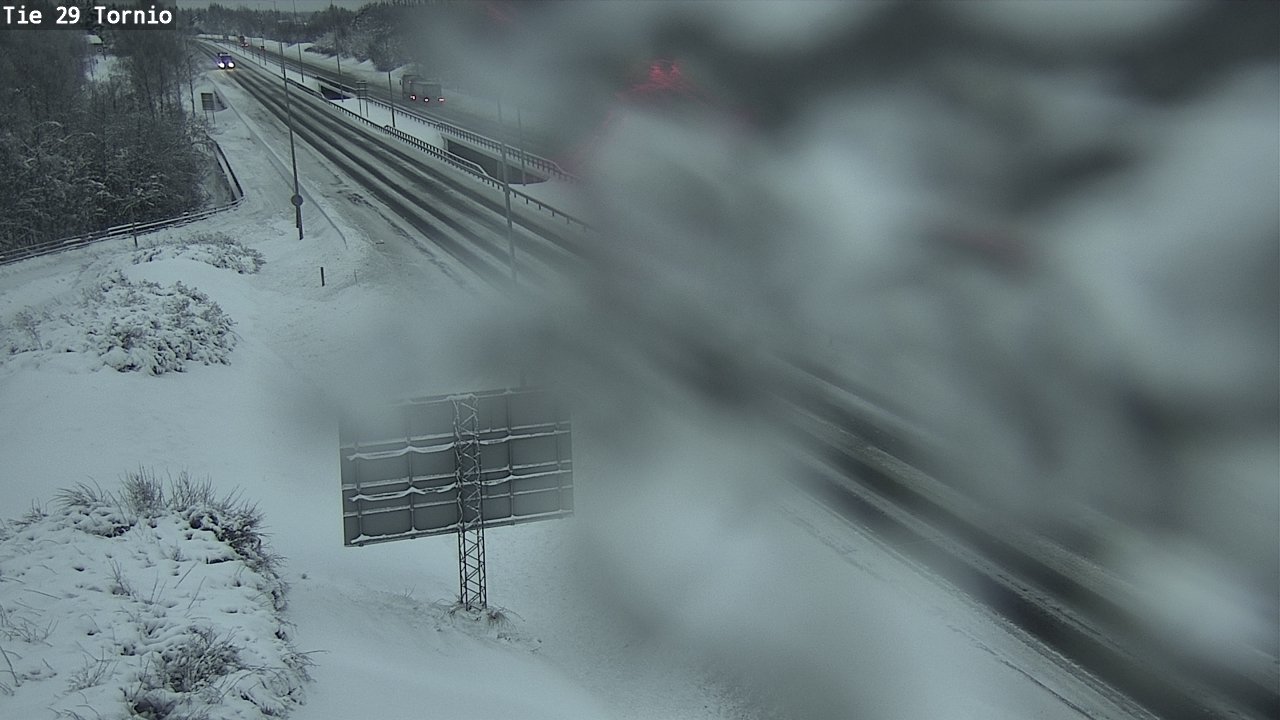 Weather Camera Image Väg 29 Torneå, Tornio, Lappi