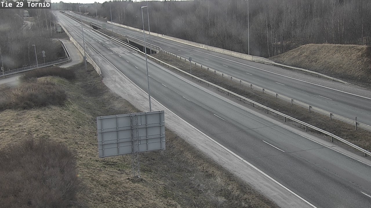 Weather Camera Image Väg 29 Torneå, Tornio, Lappi