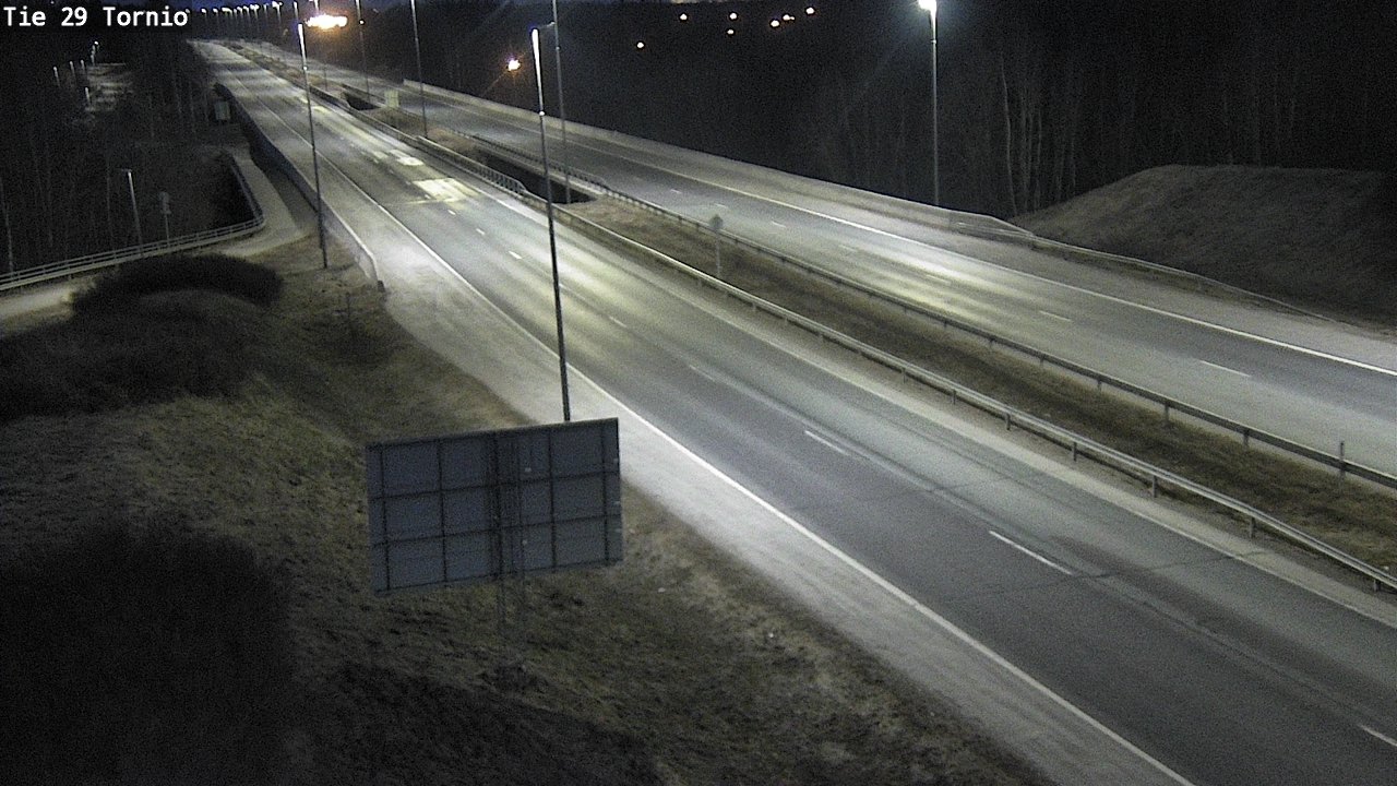 Weather Camera Image Väg 29 Torneå, Tornio, Lappi