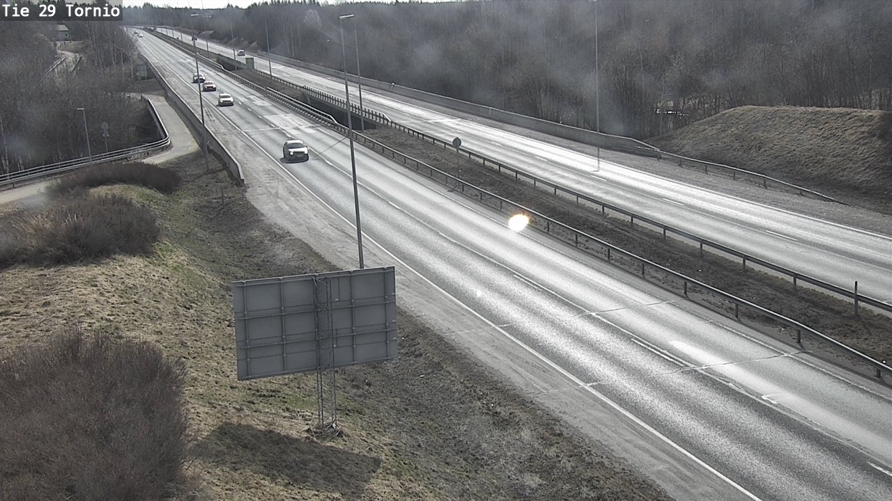 Weather Camera Image Väg 29 Torneå, Tornio, Lappi