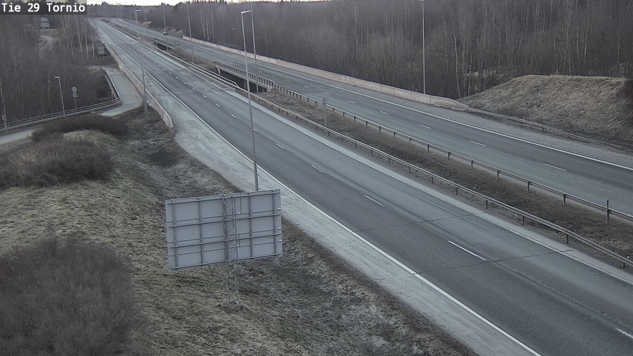 Weather Camera Image Väg 29 Torneå, Tornio, Lappi