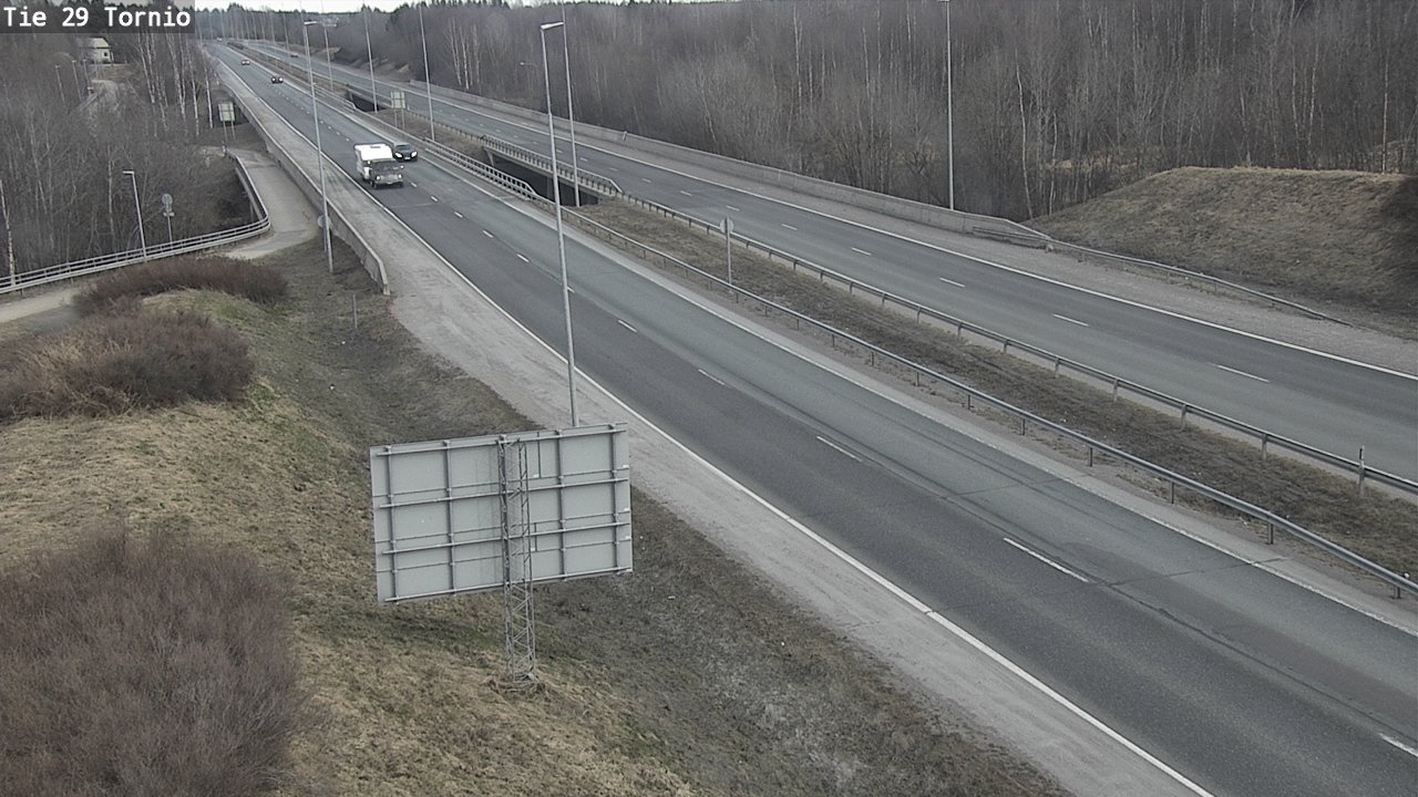Weather Camera Image Väg 29 Torneå, Tornio, Lappi