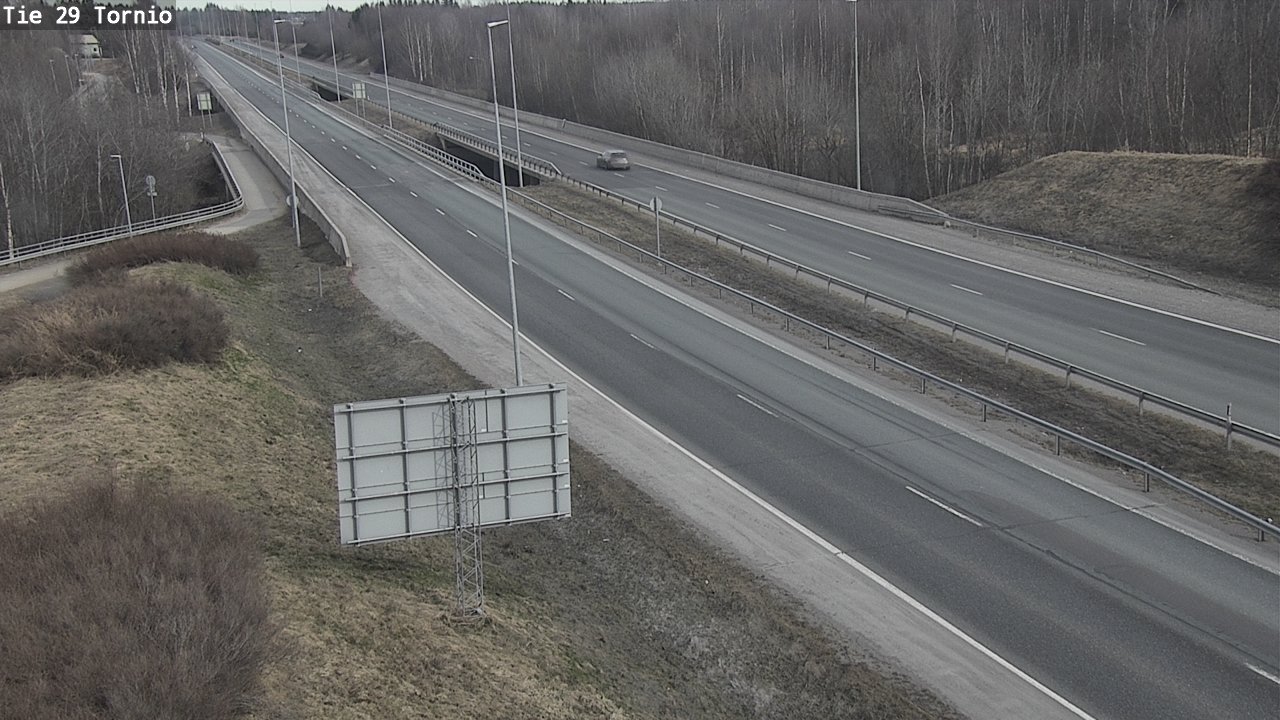Weather Camera Image Väg 29 Torneå, Tornio, Lappi