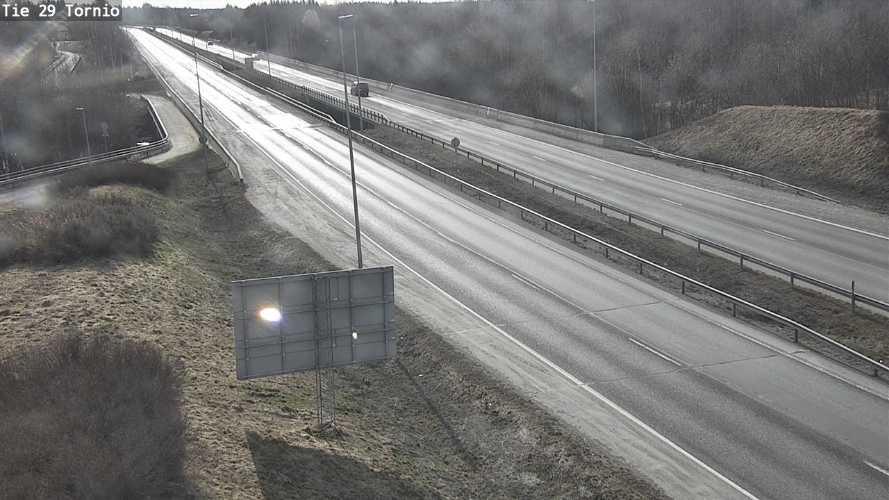 Weather Camera Image Väg 29 Torneå, Tornio, Lappi