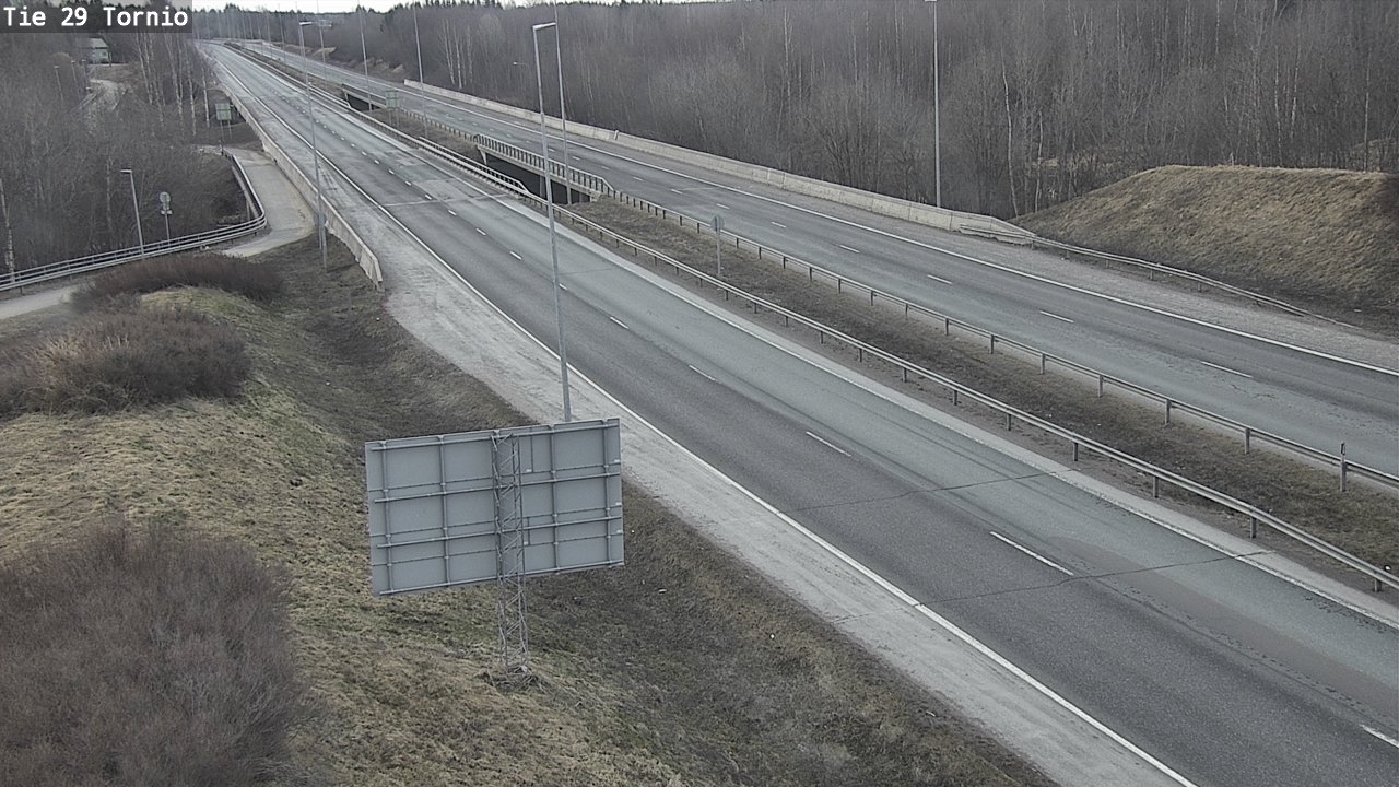 Weather Camera Image Väg 29 Torneå, Tornio, Lappi