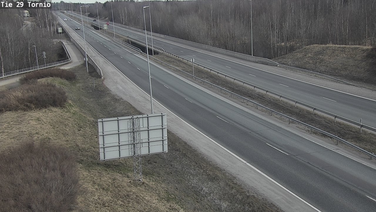 Weather Camera Image Väg 29 Torneå, Tornio, Lappi