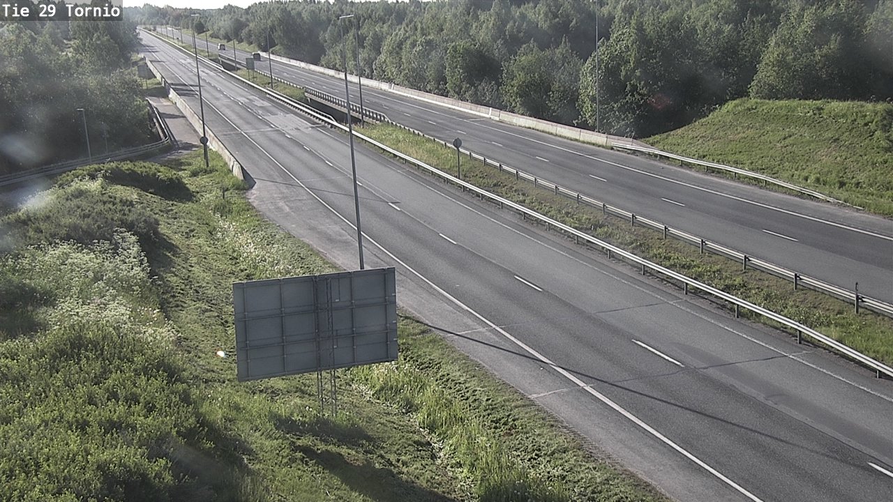 Weather Camera Image Väg 29 Torneå, Tornio, Lappi