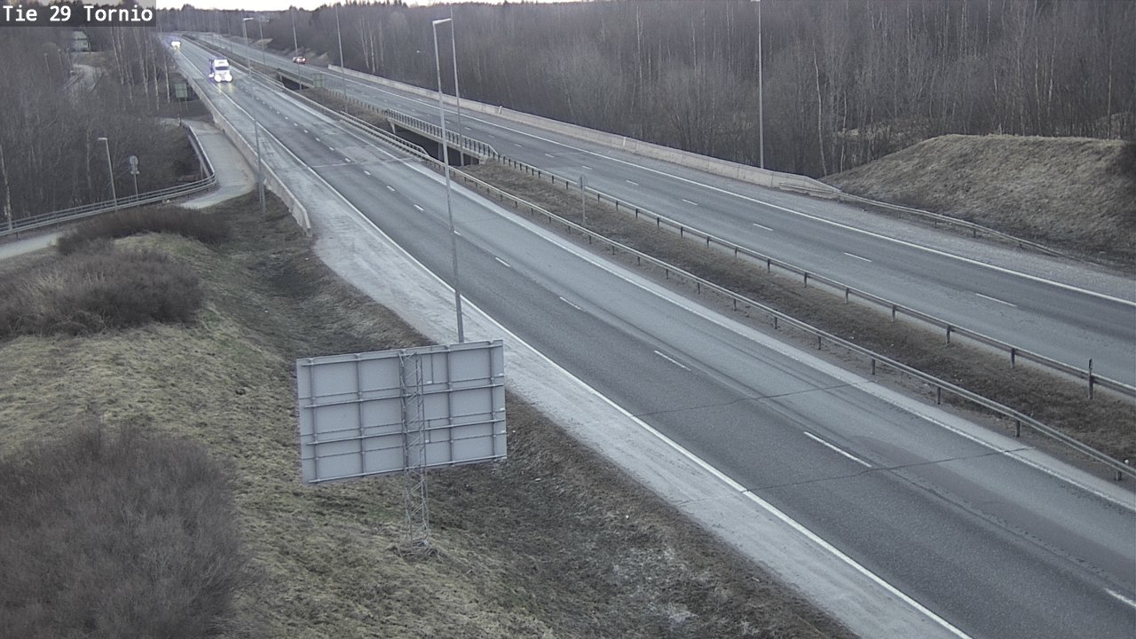 Weather Camera Image Väg 29 Torneå, Tornio, Lappi