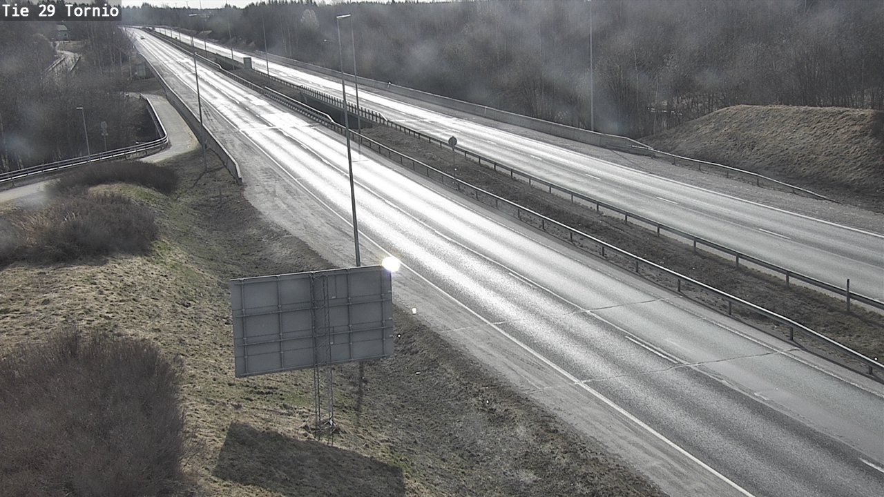 Weather Camera Image Väg 29 Torneå, Tornio, Lappi