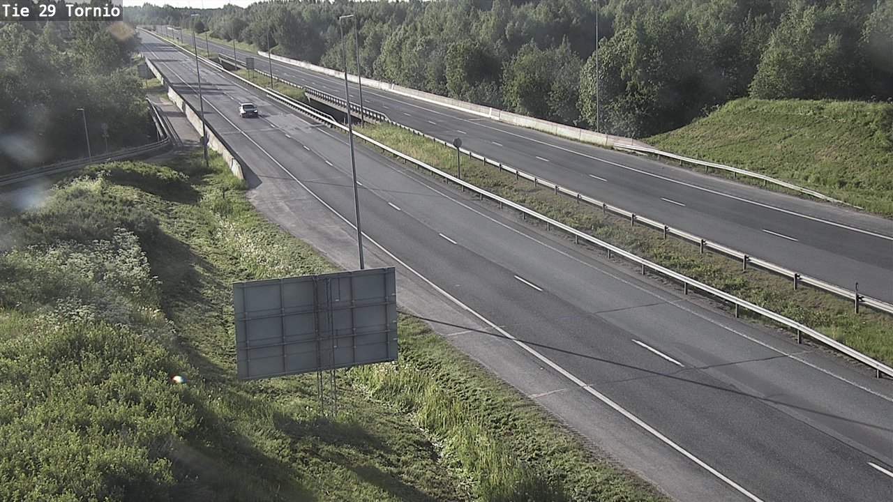 Weather Camera Image Väg 29 Torneå, Tornio, Lappi