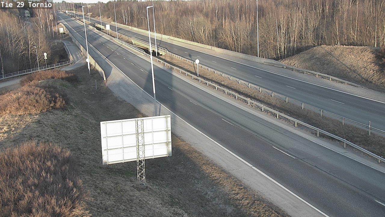 Weather Camera Image Väg 29 Torneå, Tornio, Lappi