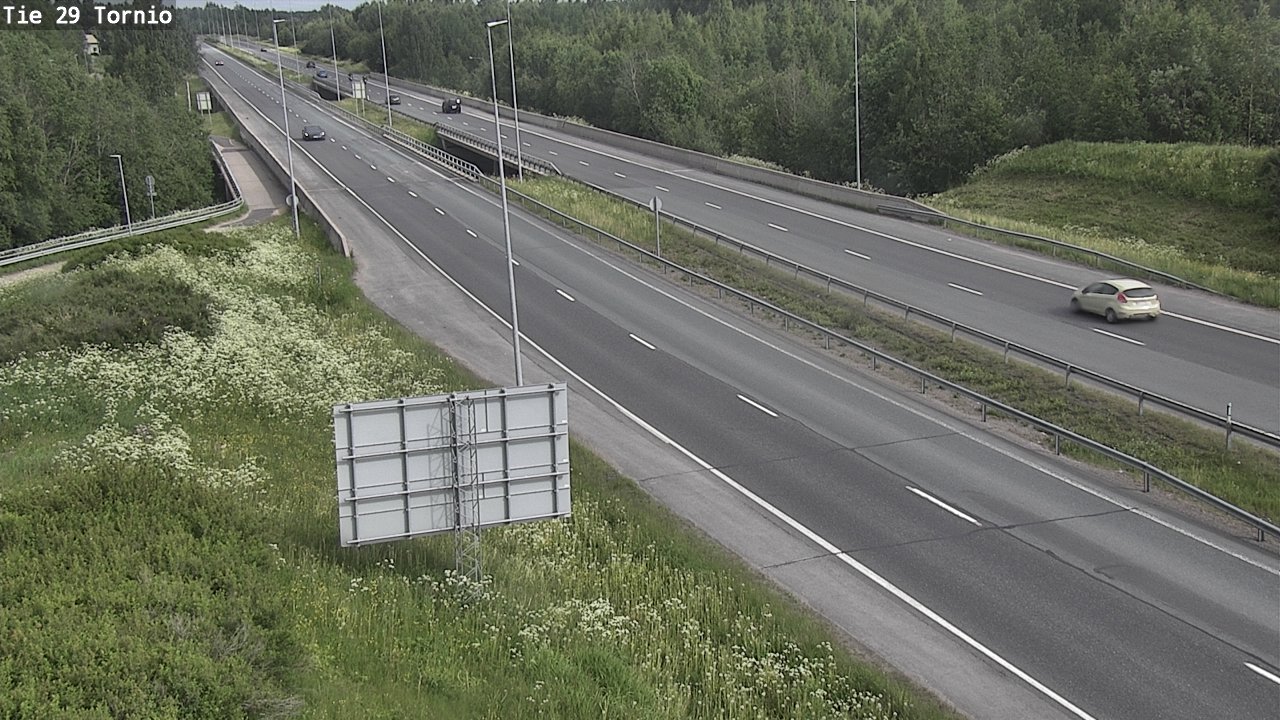 Weather Camera Image Väg 29 Torneå, Tornio, Lappi