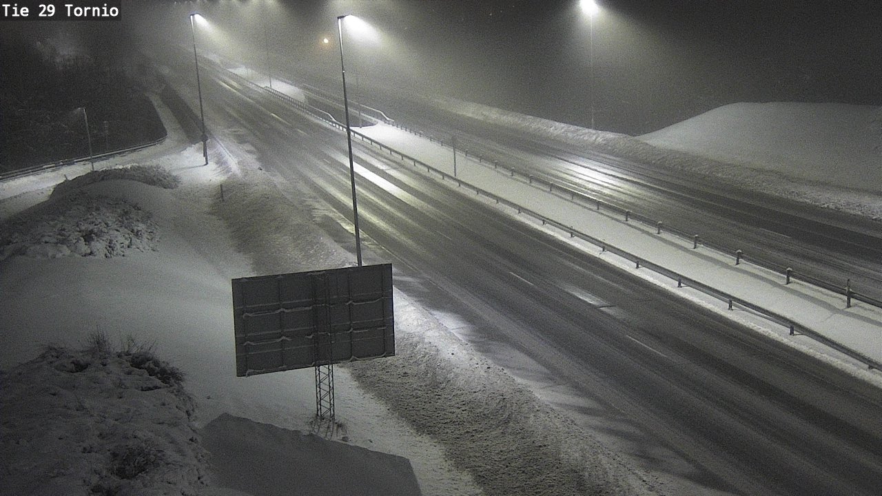 Weather Camera Image Väg 29 Torneå, Tornio, Lappi
