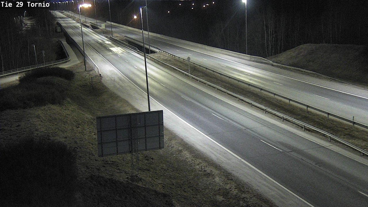 Weather Camera Image Väg 29 Torneå, Tornio, Lappi