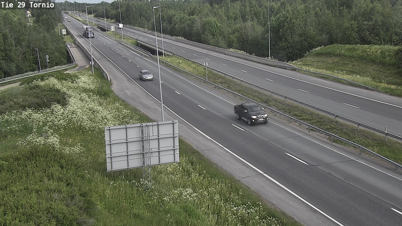 Weather Camera Image Väg 29 Torneå, Tornio, Lappi
