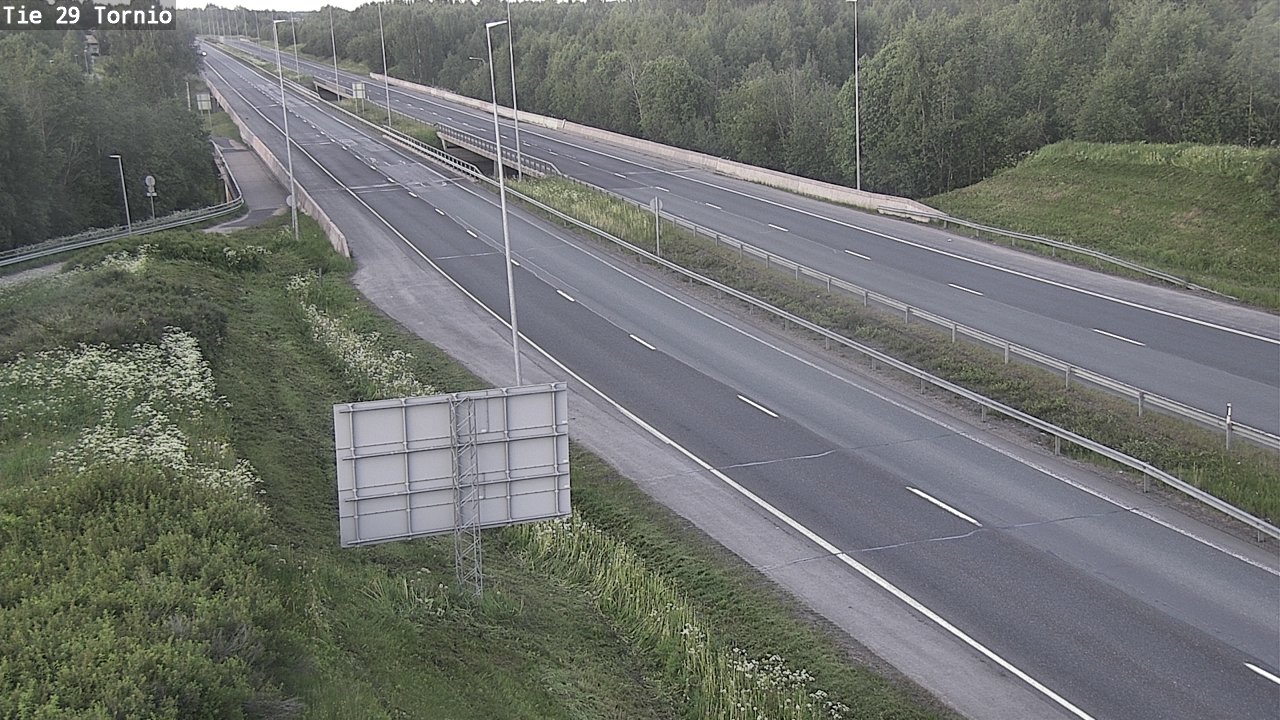 Weather Camera Image Väg 29 Torneå, Tornio, Lappi