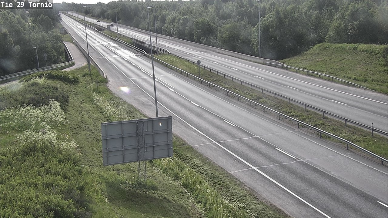 Weather Camera Image Väg 29 Torneå, Tornio, Lappi