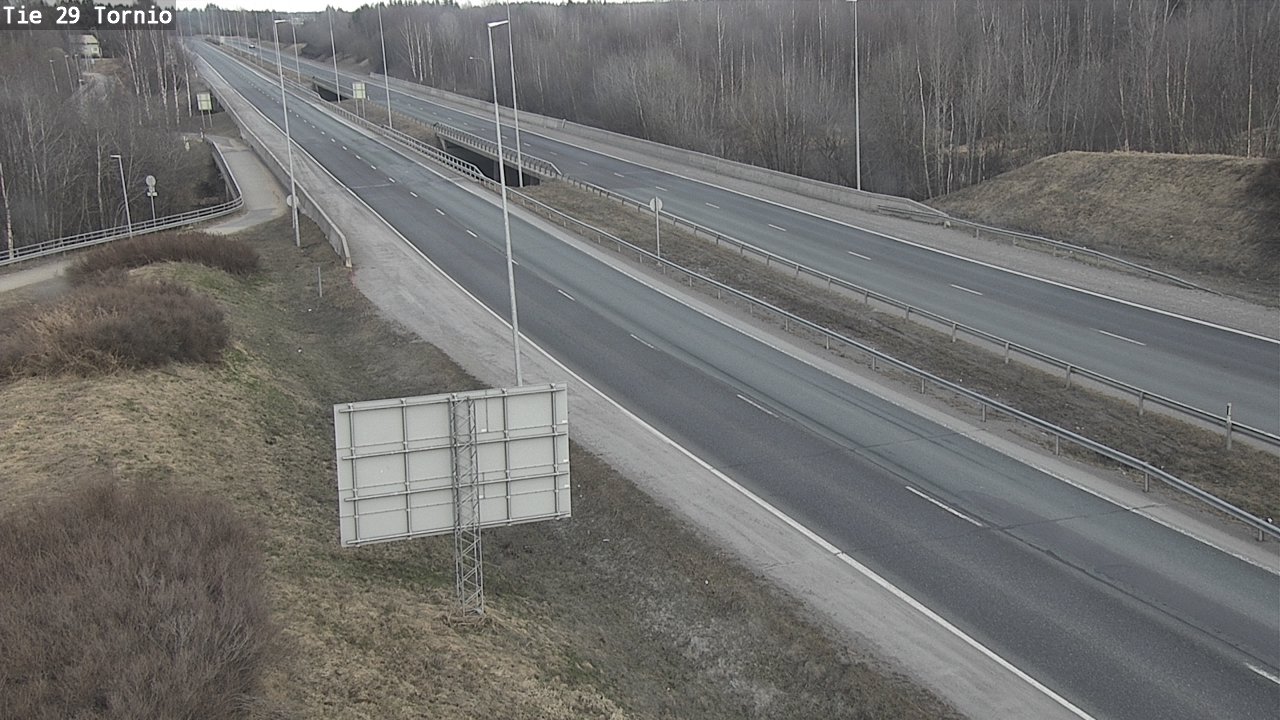 Weather Camera Image Väg 29 Torneå, Tornio, Lappi